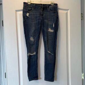 Lucky Lolita Skinny Jeans - Distressed Blue Jeans in Size 27